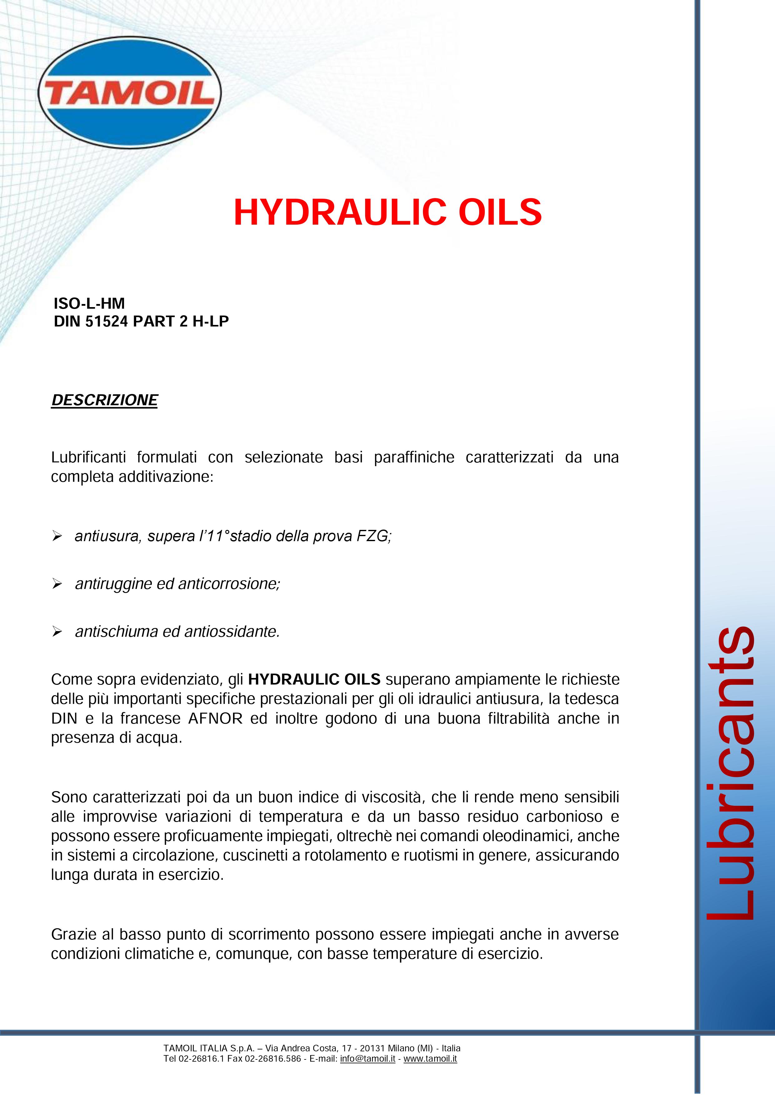 Olio Idraulico Anti Usura IP HYDRUS OIL 46 Fusto da 20 Litri 18Kg :  : Auto e Moto